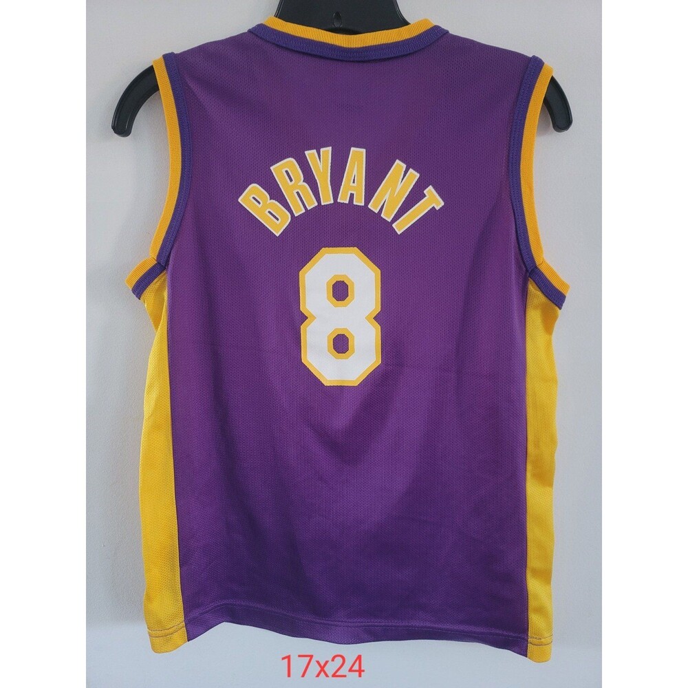 Kobe Bryant #8 Champion Kid’s Jersey Size Medium 10-12 Los Angeles Lakers - Picture 9 of 11